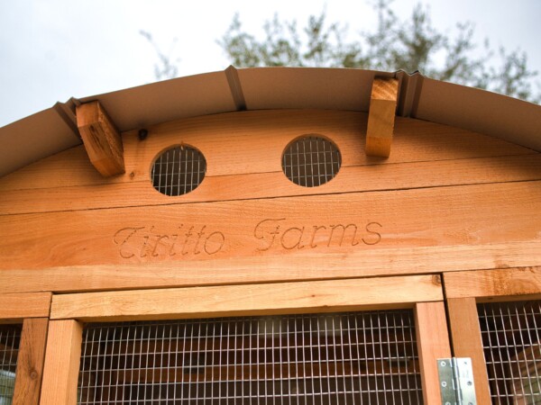 Round-Top Stand-Up Chicken Coop Name Board