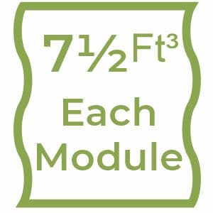 7.5ft³ Soil Per Module