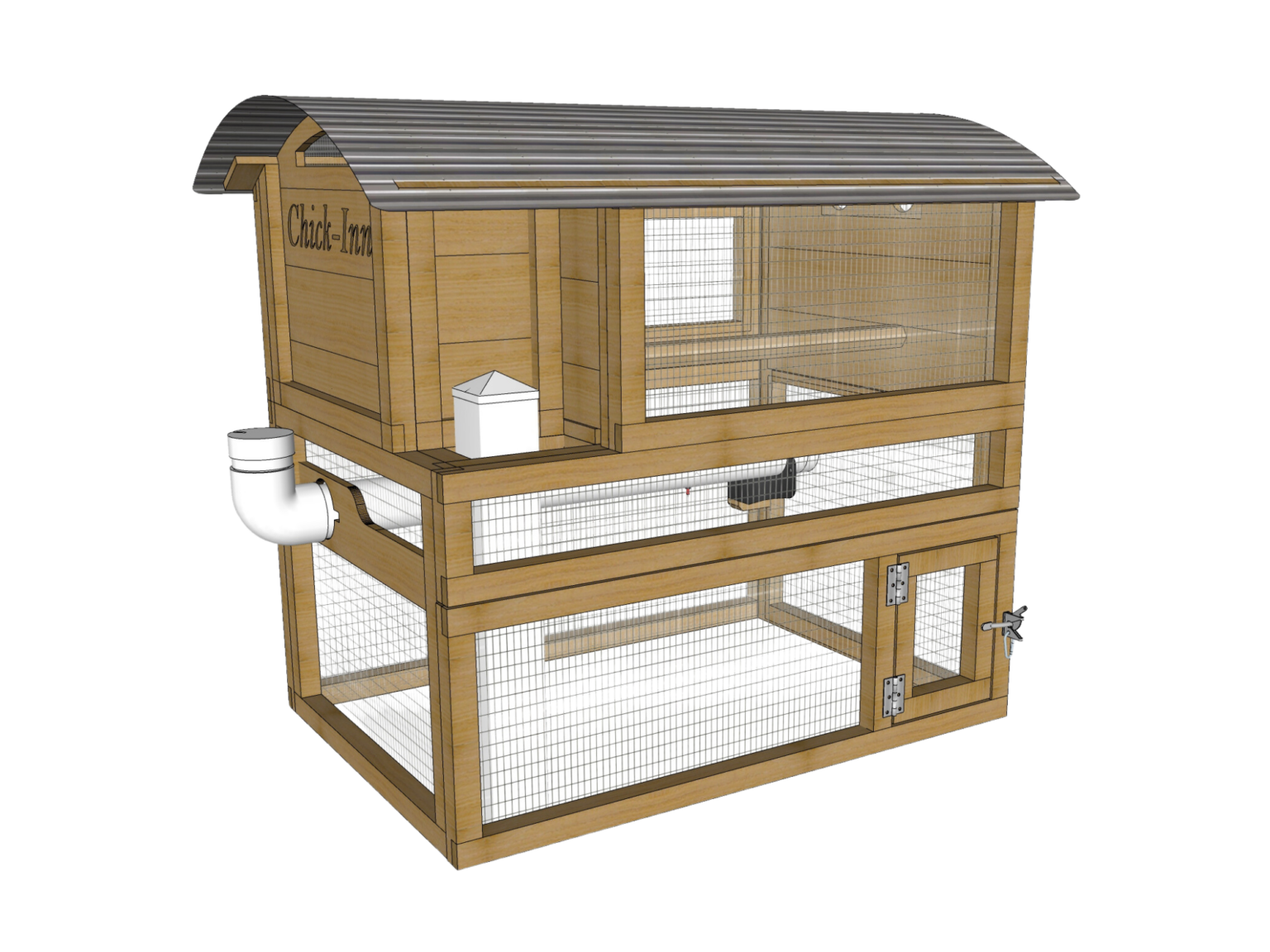 Starter XL Chicken Coop Keep Up To 4 Hens Roost & Root USA