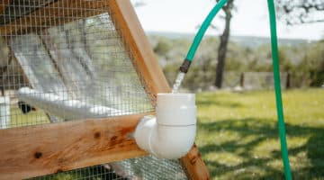 Roost and Root - Walk-In Chicken Coop - Round-Top Loft Coop - Easily supply birds with water - EZ-Fill Waterer