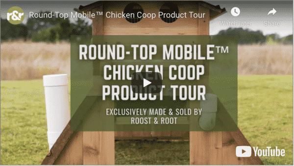 Round-Top Mobile™ Cedar Predator Proof Chicken Coop