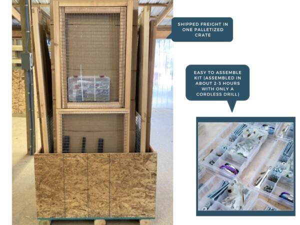 Loft Chicken Coop Package & Shipping Information