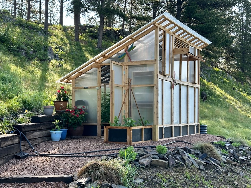 Slant Roof Greenhouse Customer Photo