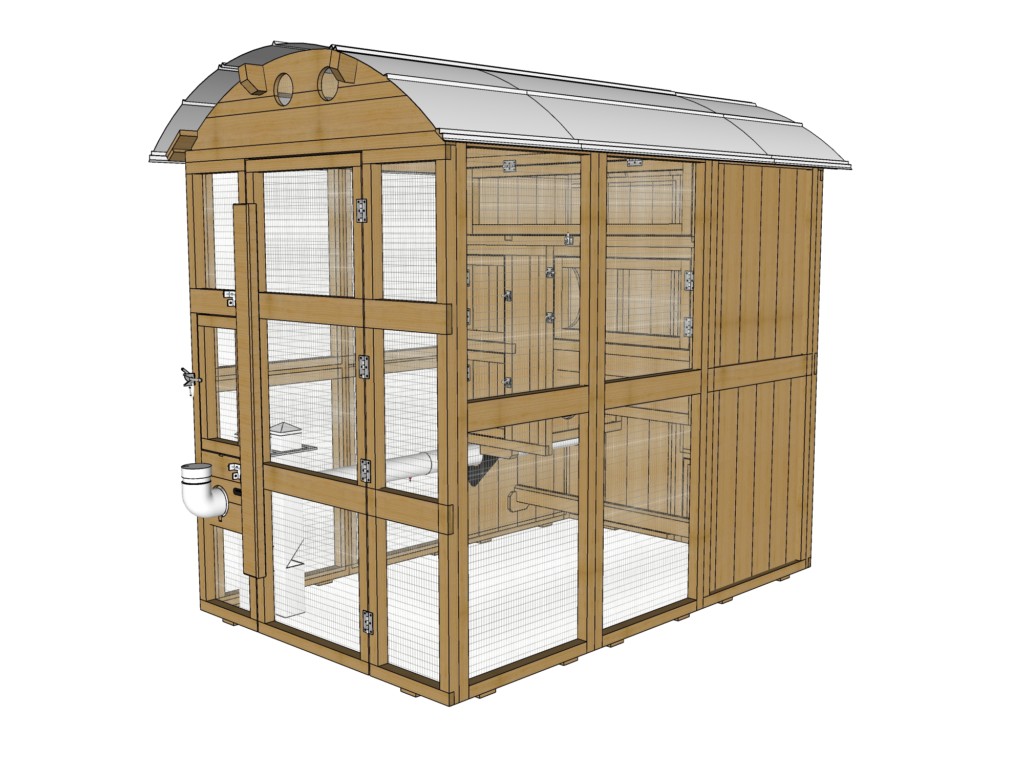 Chicken Coop Kits - Round-Top Stand Up XL Coop