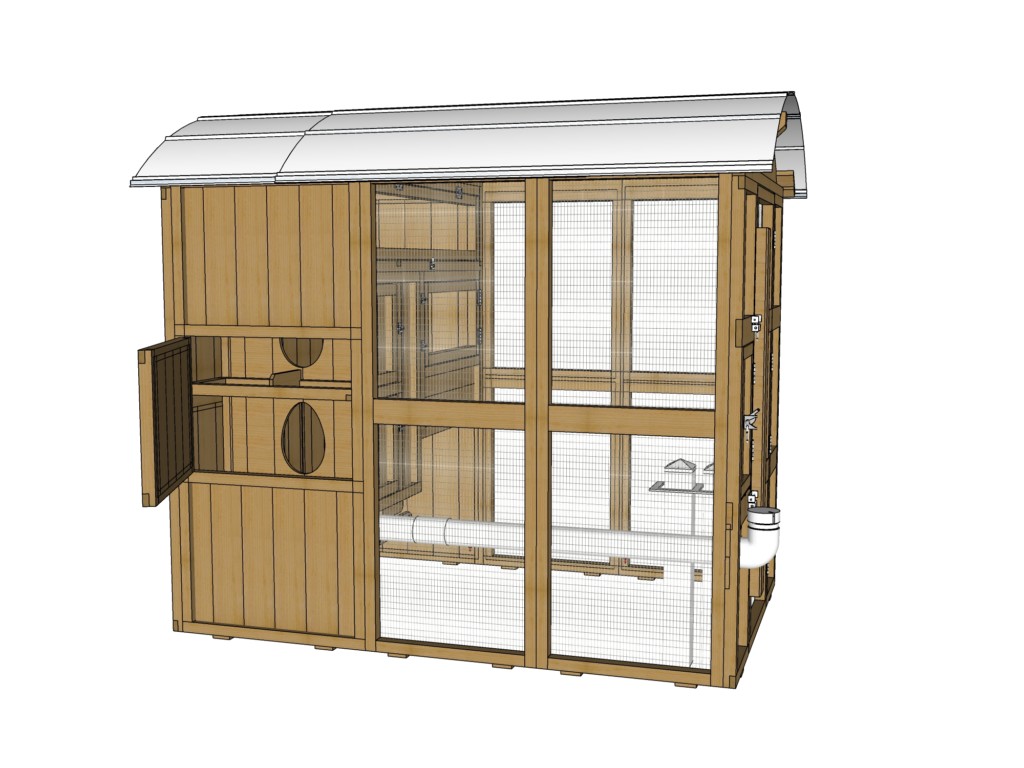 Chicken Coop Kits - Round-Top Stand Up XL Coop