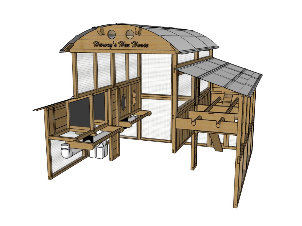 Round-Top-Walk-In-Chicken-Coop-Cut-Away-Drawing