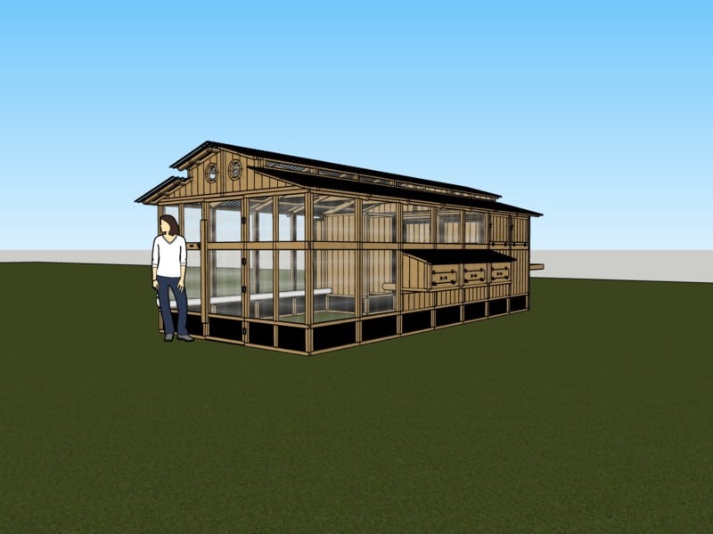 Large Chicken Coop Heritage Chicken Coop Model 20