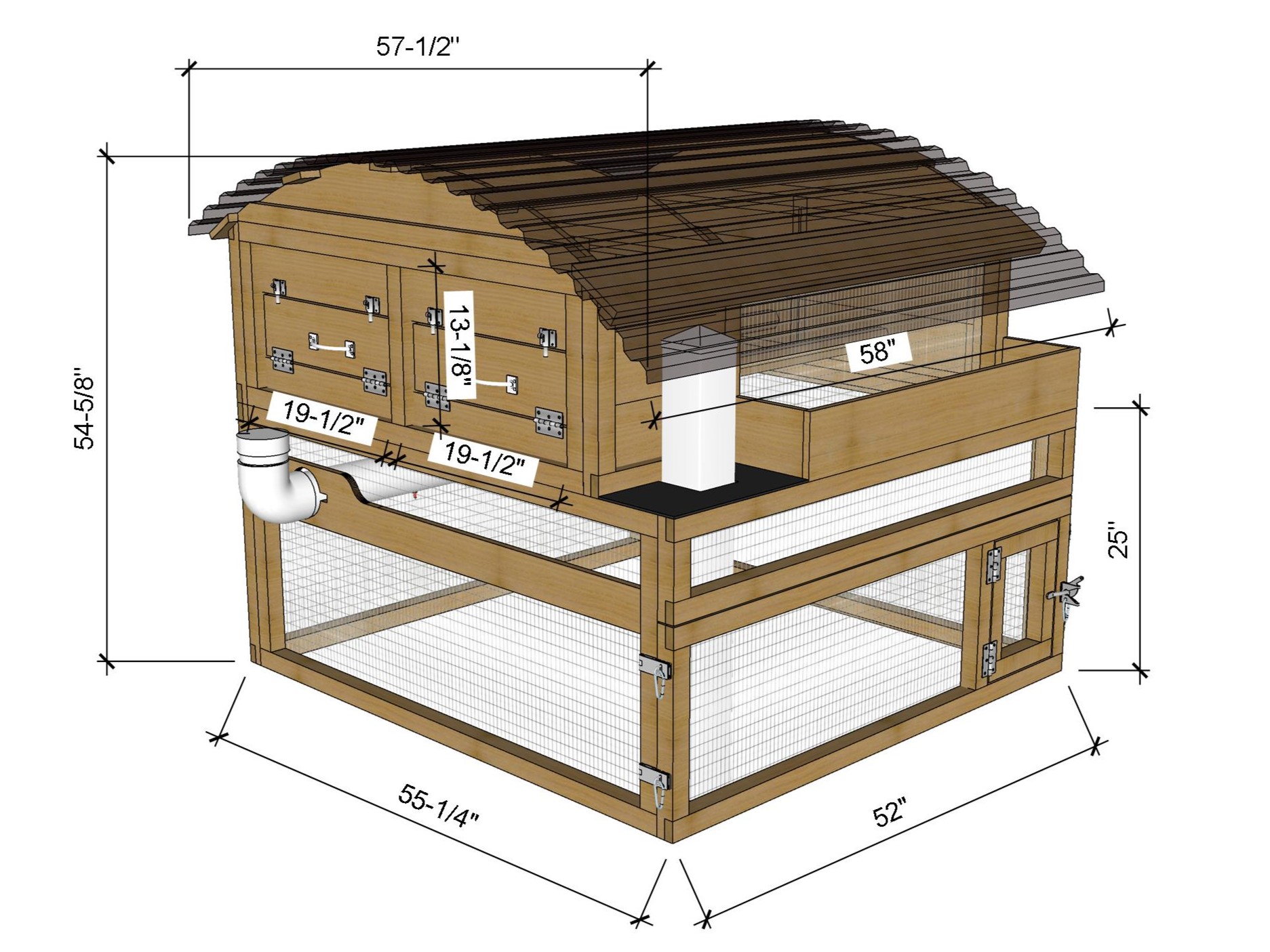 Backyard Chicken Coop Model 2 Keep Up To 5 Chickens