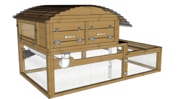 CAD Photo of The All New Backyard XL Chicken Coop Model 2