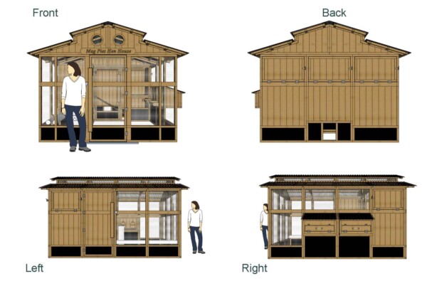 dimensions of the heritage chicken coop