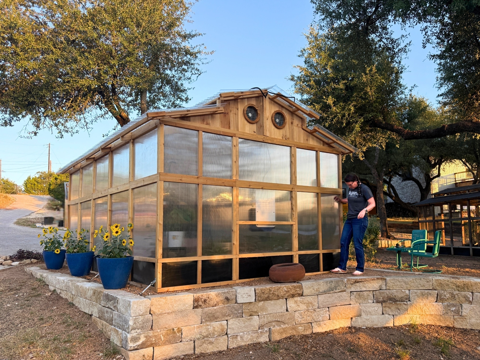 Back View - Heritage Greenhouse Model 150