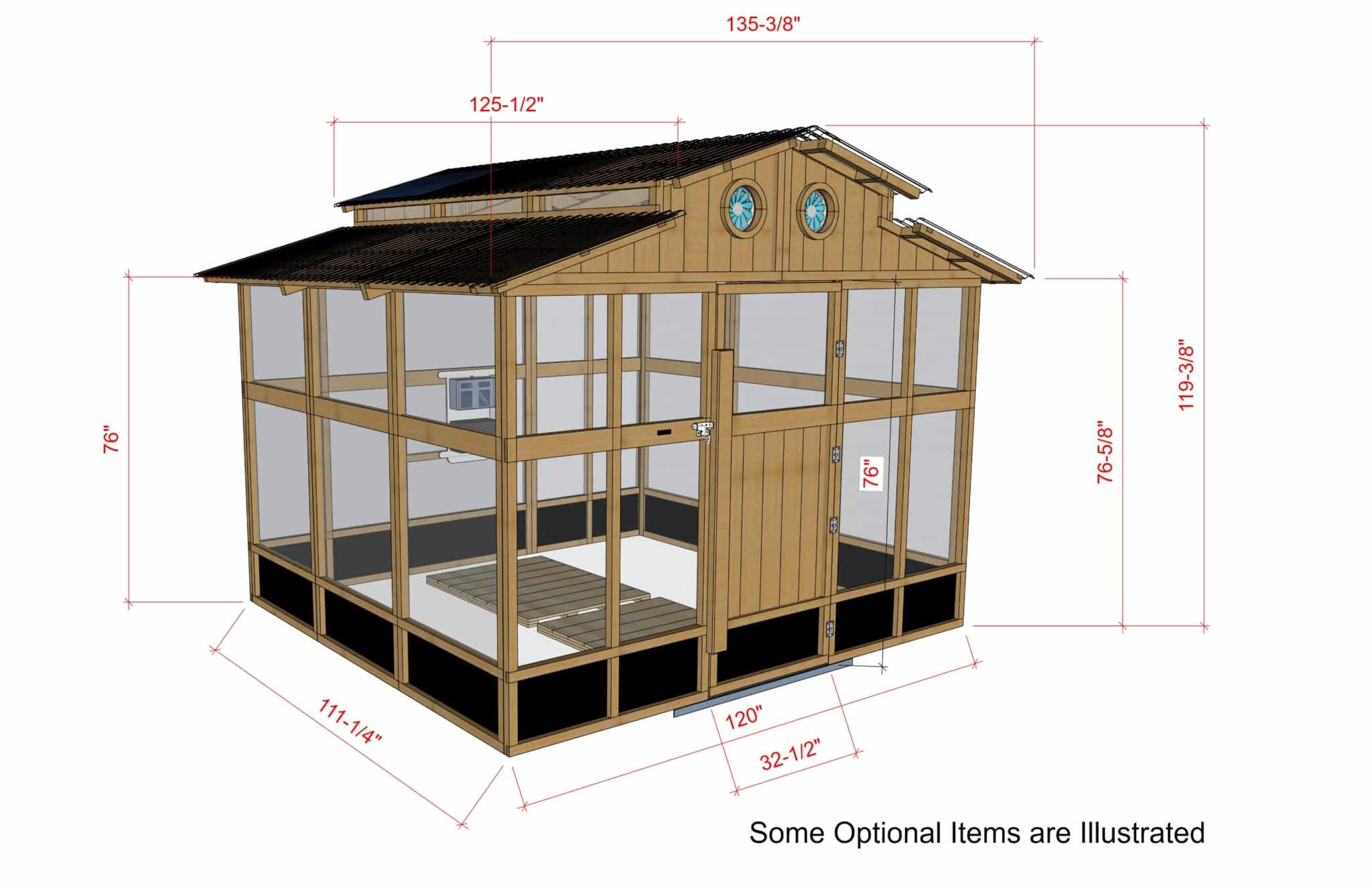 Heritage Greenhouse Model 90 Dimensions Specifications