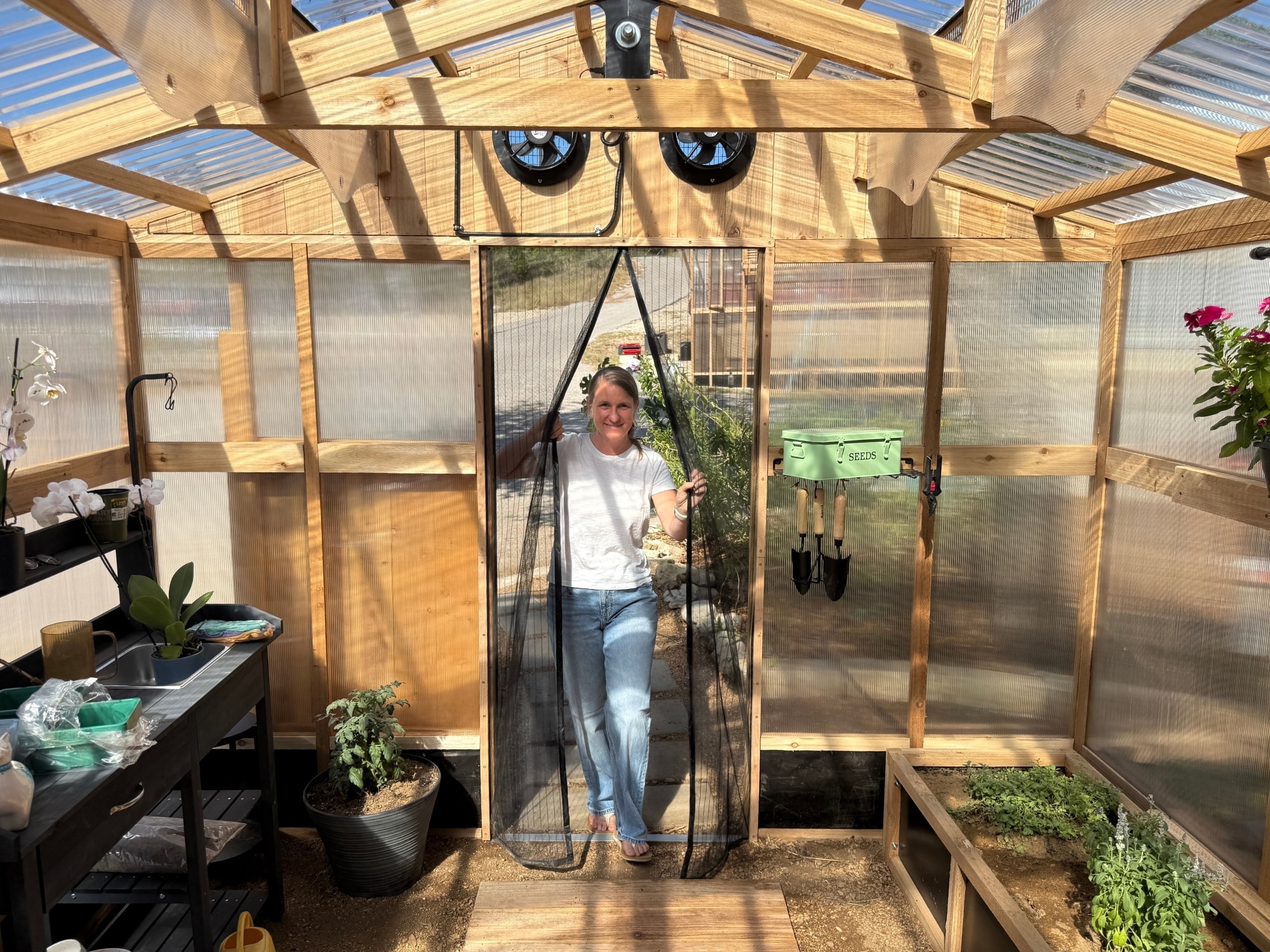 Inside Front - Heritage Greenhouse Model 150