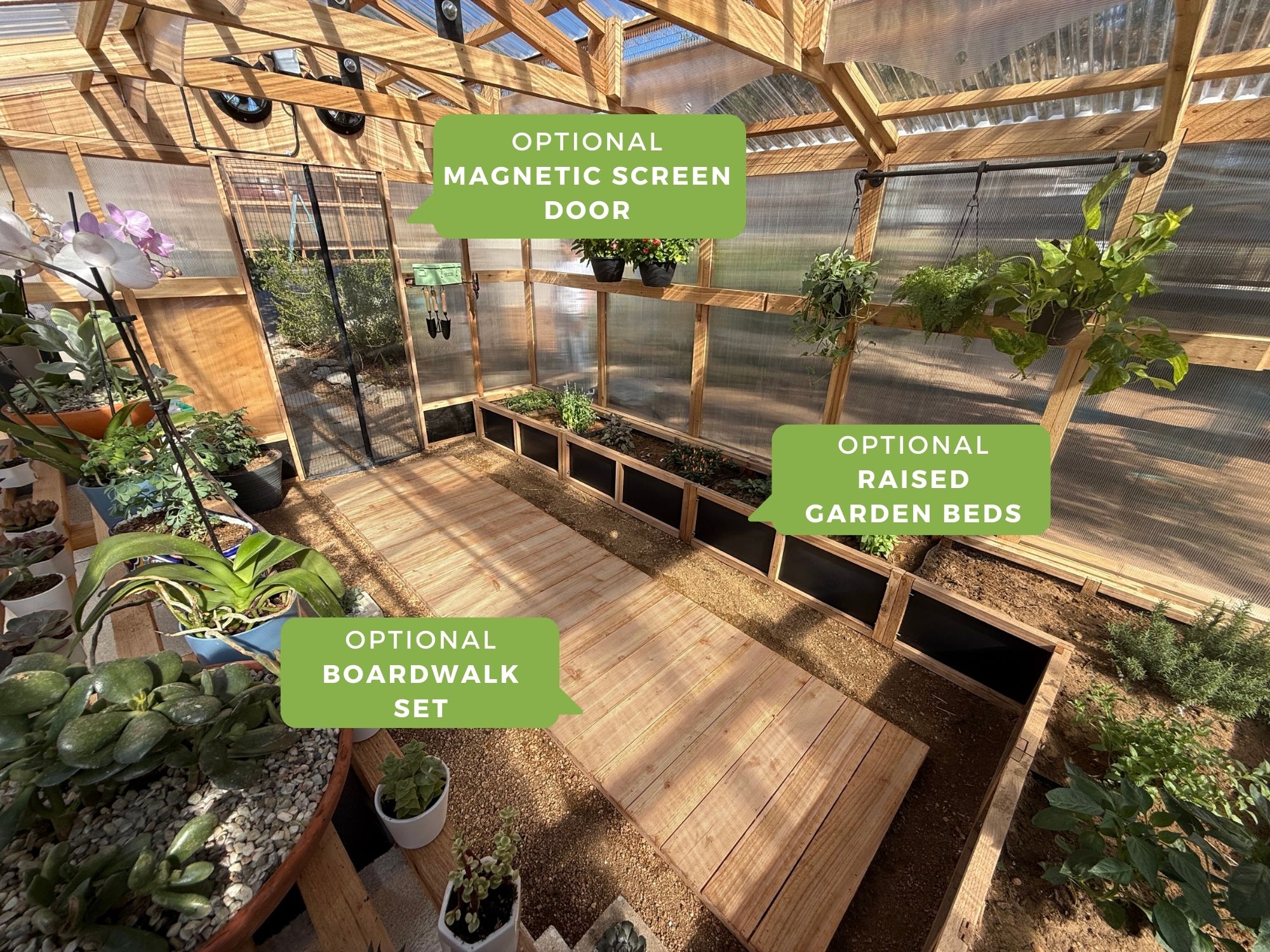 Optional Accessories 1 - Heritage Greenhouse Model 150