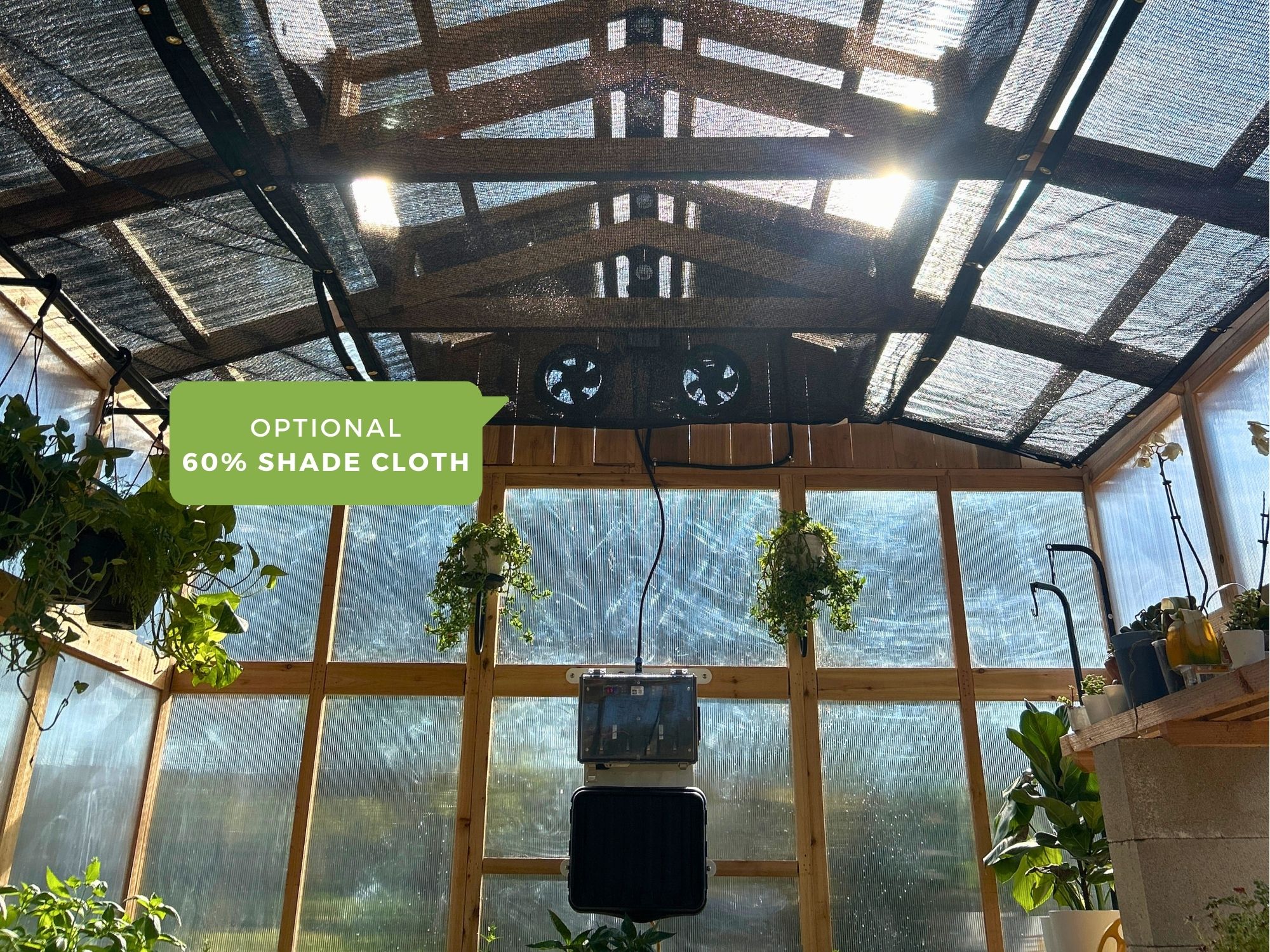 Optional Shade Cloth - Heritage Greenhouse