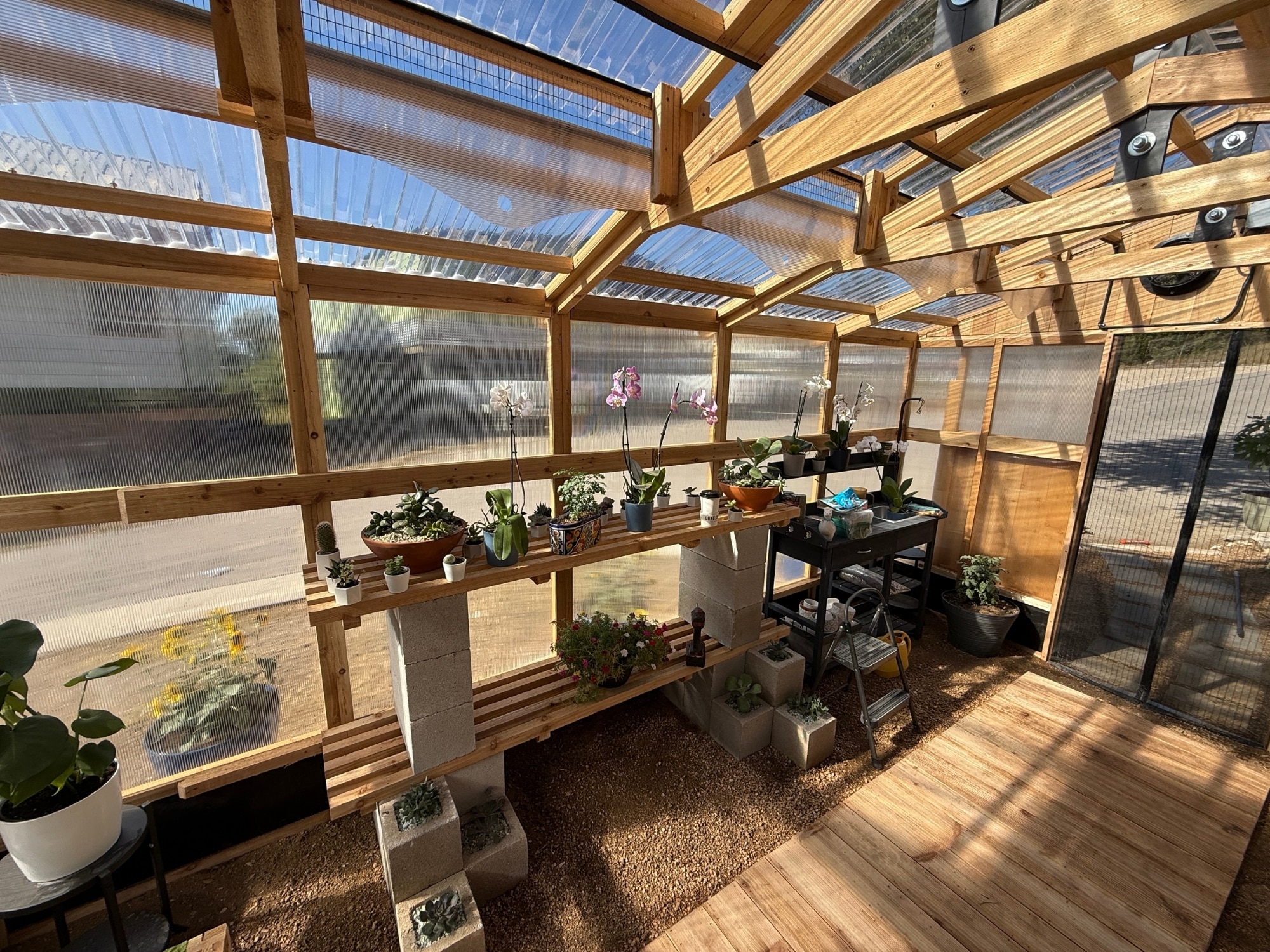 Side Wall and Built In Ventilation - Heritage Greenhouse Model 150