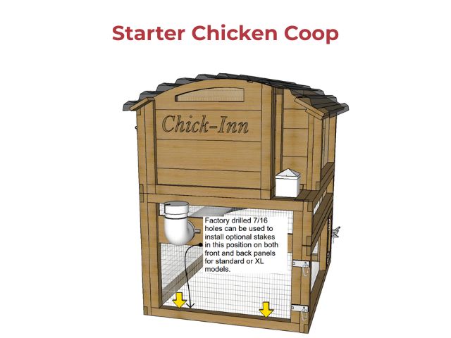 Starter Chicken Coop Stakes